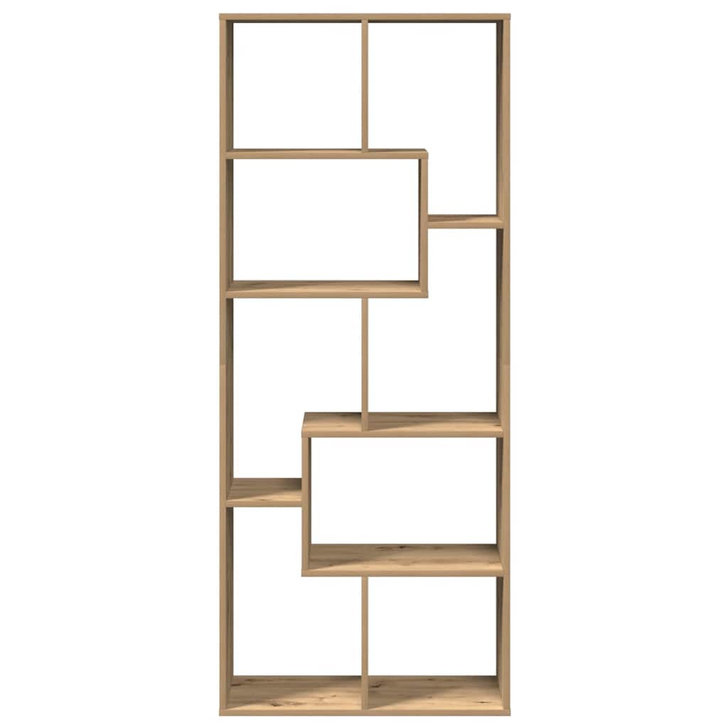 Romdeler bokhylle artisan eik 67x25x161,5 cm konstruert tre
