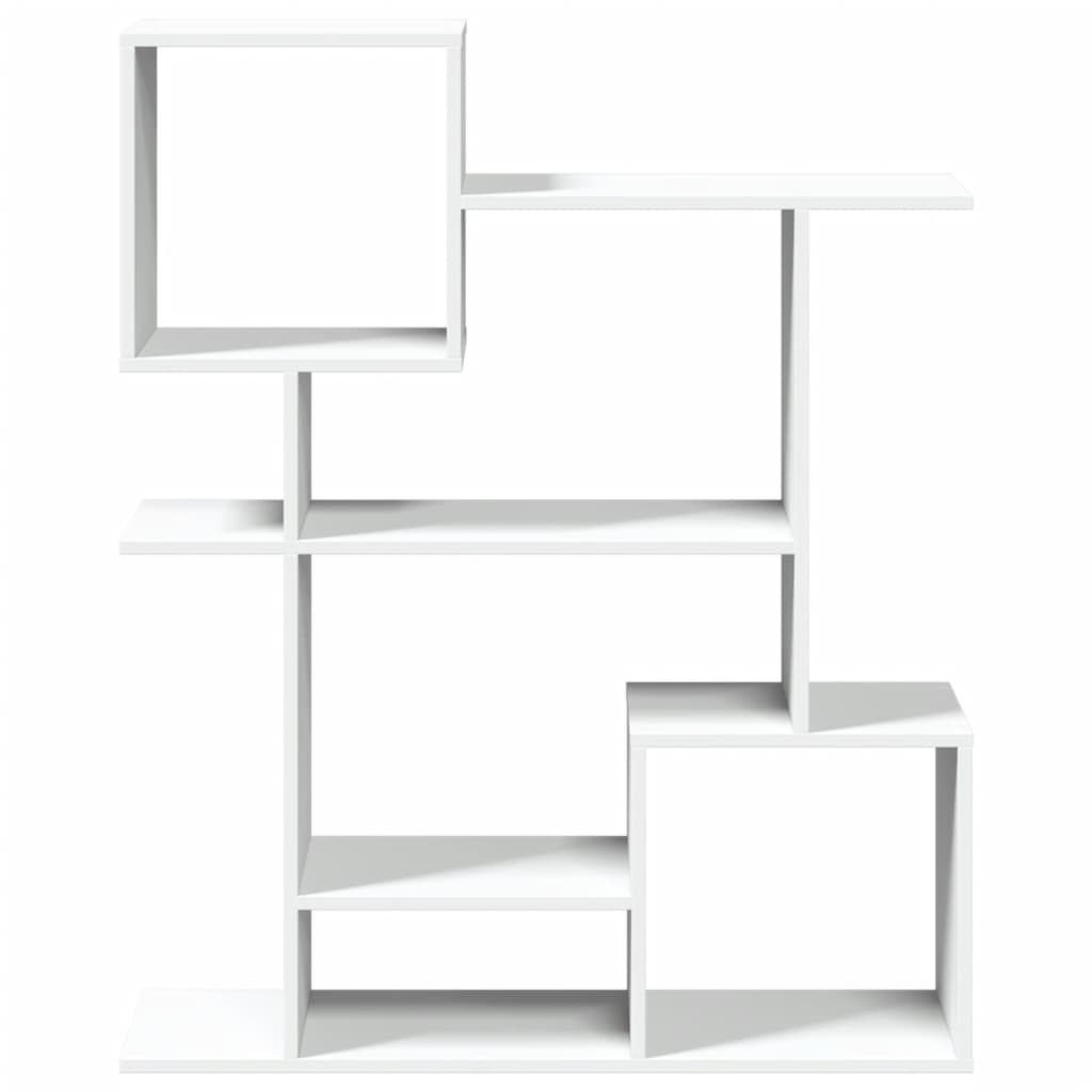 Romdeler bokhylle hvit 92x29x112 cm konstruert tre