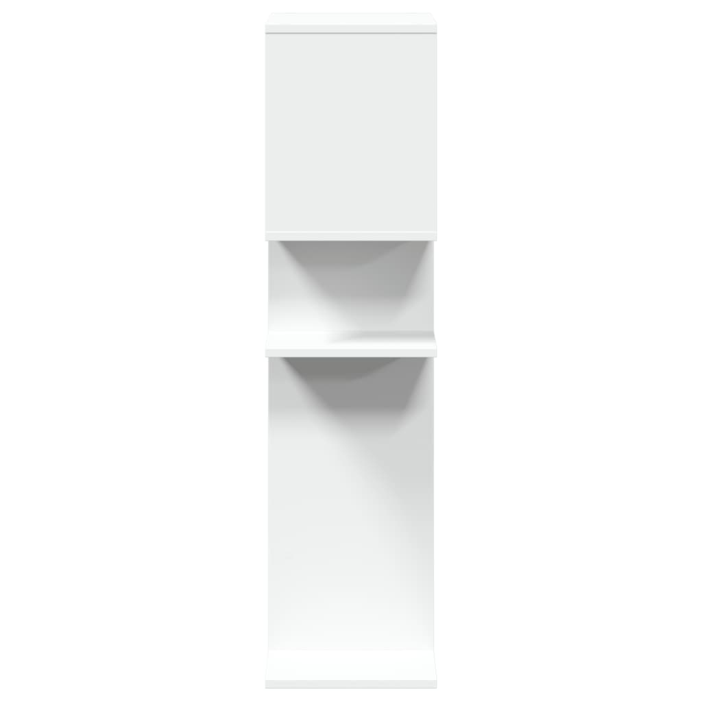 Romdeler bokhylle hvit 92x29x112 cm konstruert tre