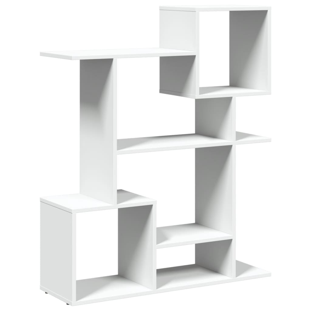 Romdeler bokhylle hvit 92x29x112 cm konstruert tre