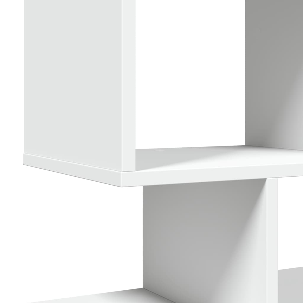 Romdeler bokhylle hvit 92x29x112 cm konstruert tre
