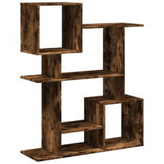 Romdeler bokhylle røkt eik 92x29x112 cm konstruert tre