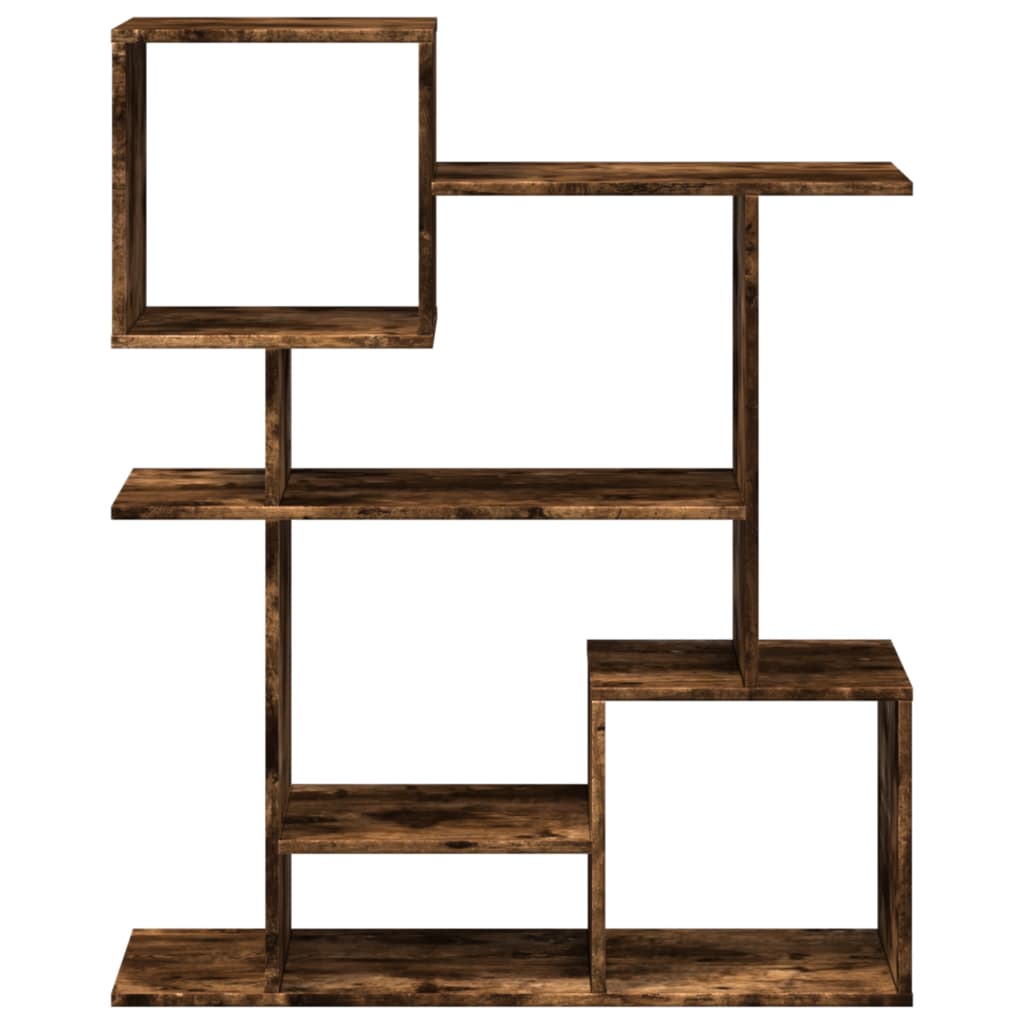 Romdeler bokhylle røkt eik 92x29x112 cm konstruert tre