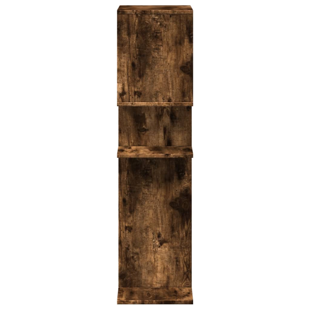 Romdeler bokhylle røkt eik 92x29x112 cm konstruert tre