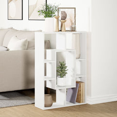 Bokhylle hvit 63x20x90 cm konstruert tre
