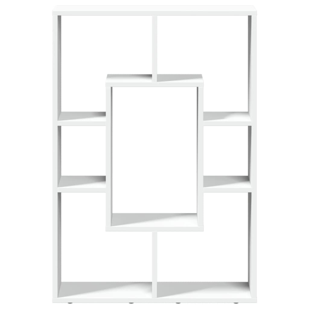 Bokhylle hvit 63x20x90 cm konstruert tre