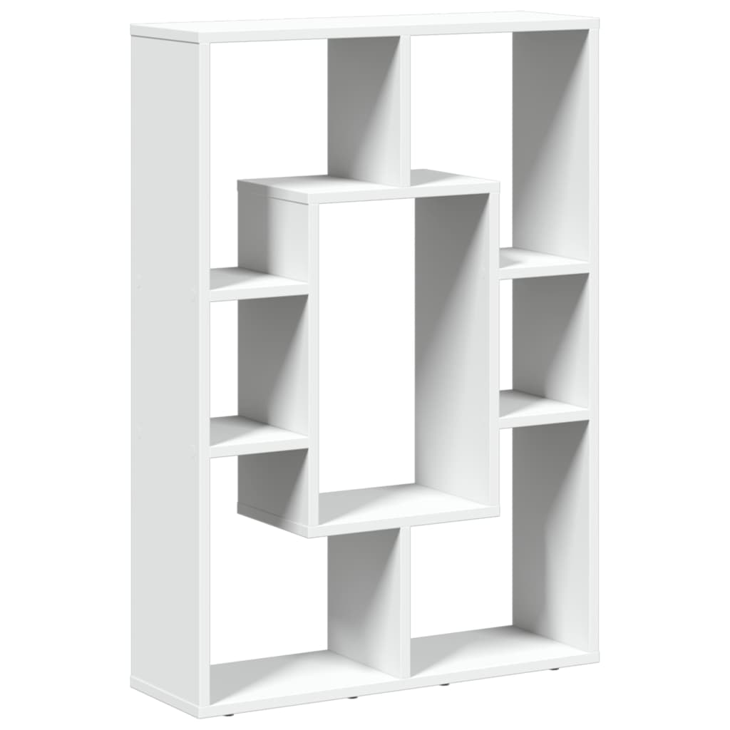 Bokhylle hvit 63x20x90 cm konstruert tre