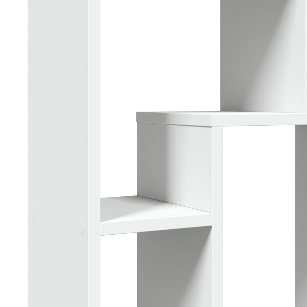 Bokhylle hvit 63x20x90 cm konstruert tre