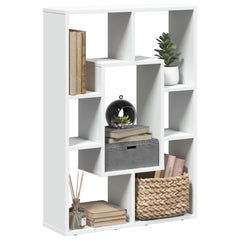 Bokhylle hvit 63x20x90 cm konstruert tre