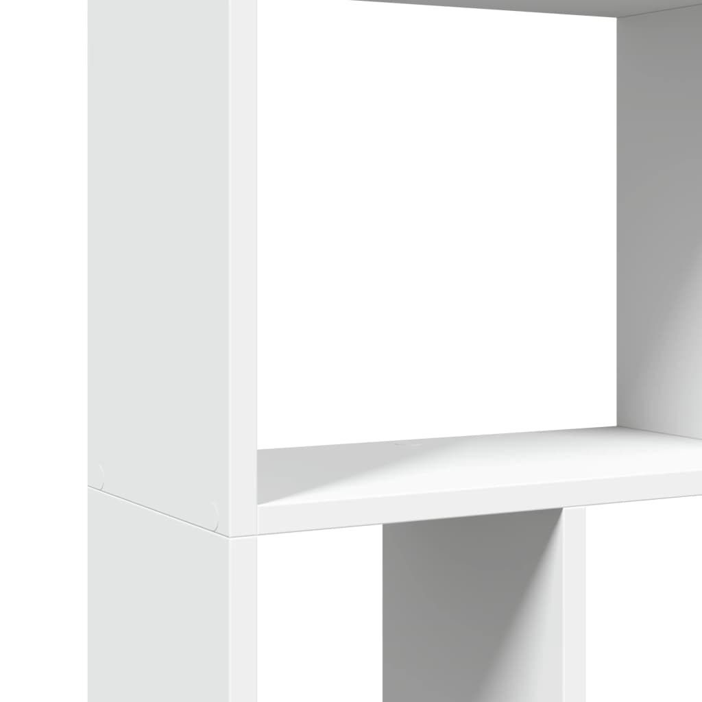Bokhylle hvit 60x20x120 cm konstruert tre