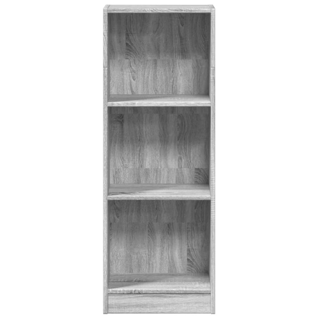 Bokhylle grå sonoma 40x24x109 cm konstruert tre
