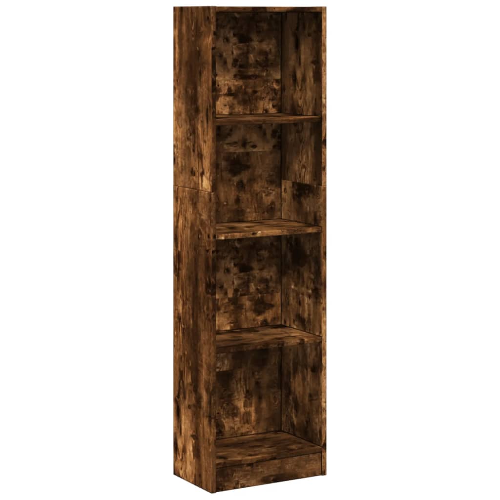 Bokhylle røkt eik 40x24x143 cm konstruert tre