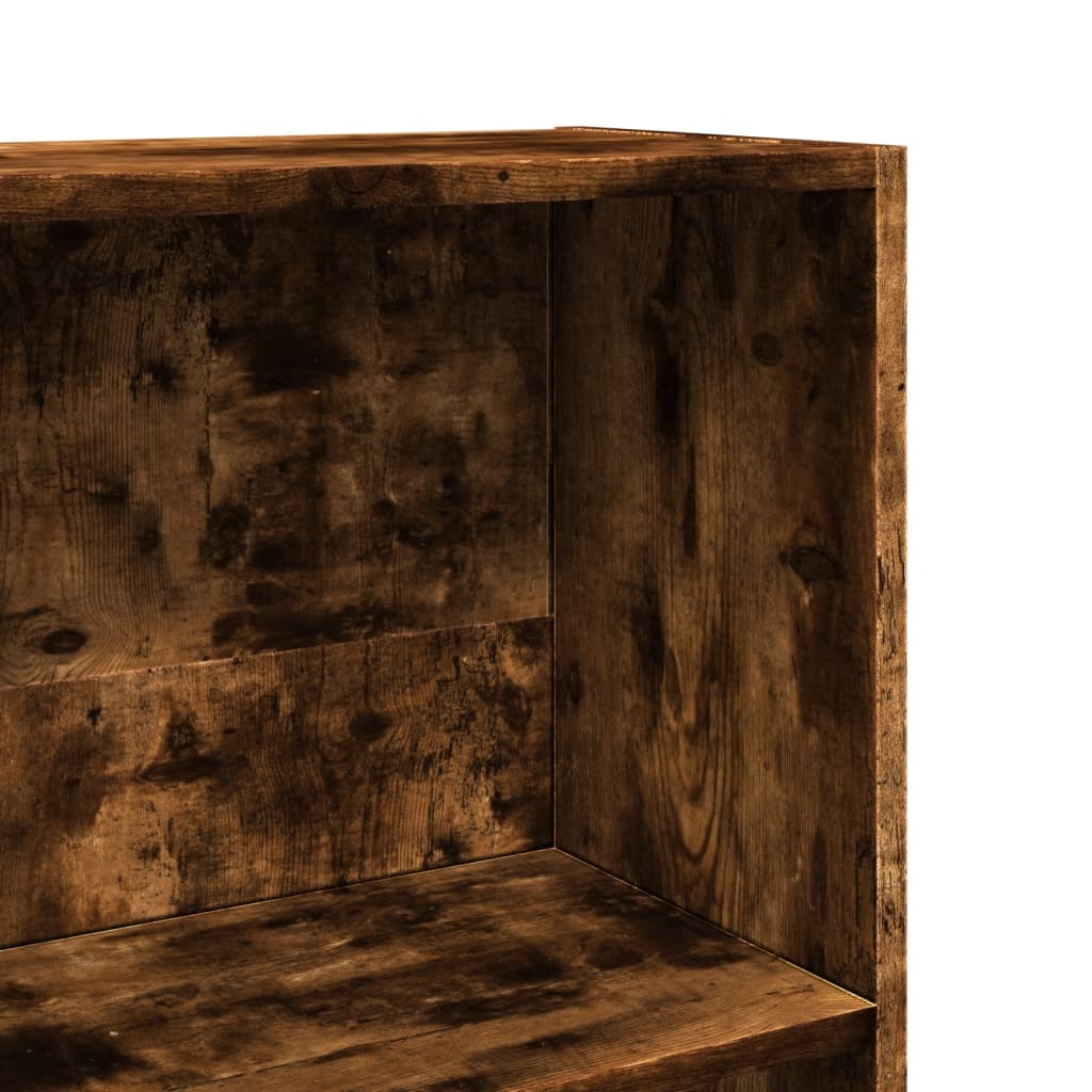 Bokhylle røkt eik 40x24x143 cm konstruert tre