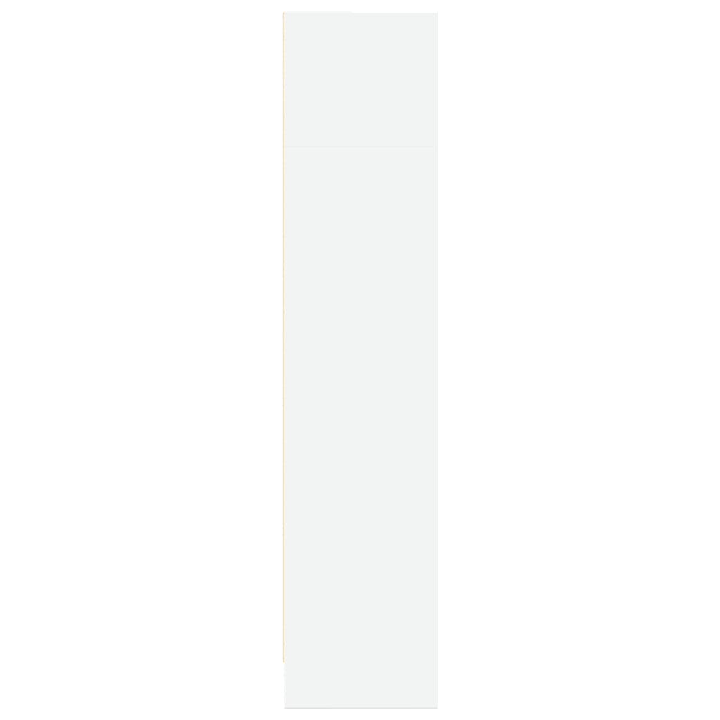 Bokhylle hvit 80x24x109 cm konstruert tre