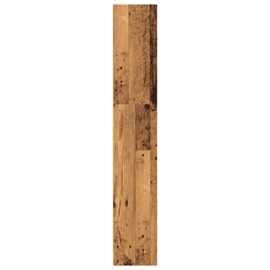 Bokhylle gammelt tre 80x24x143 cm konstruert tre