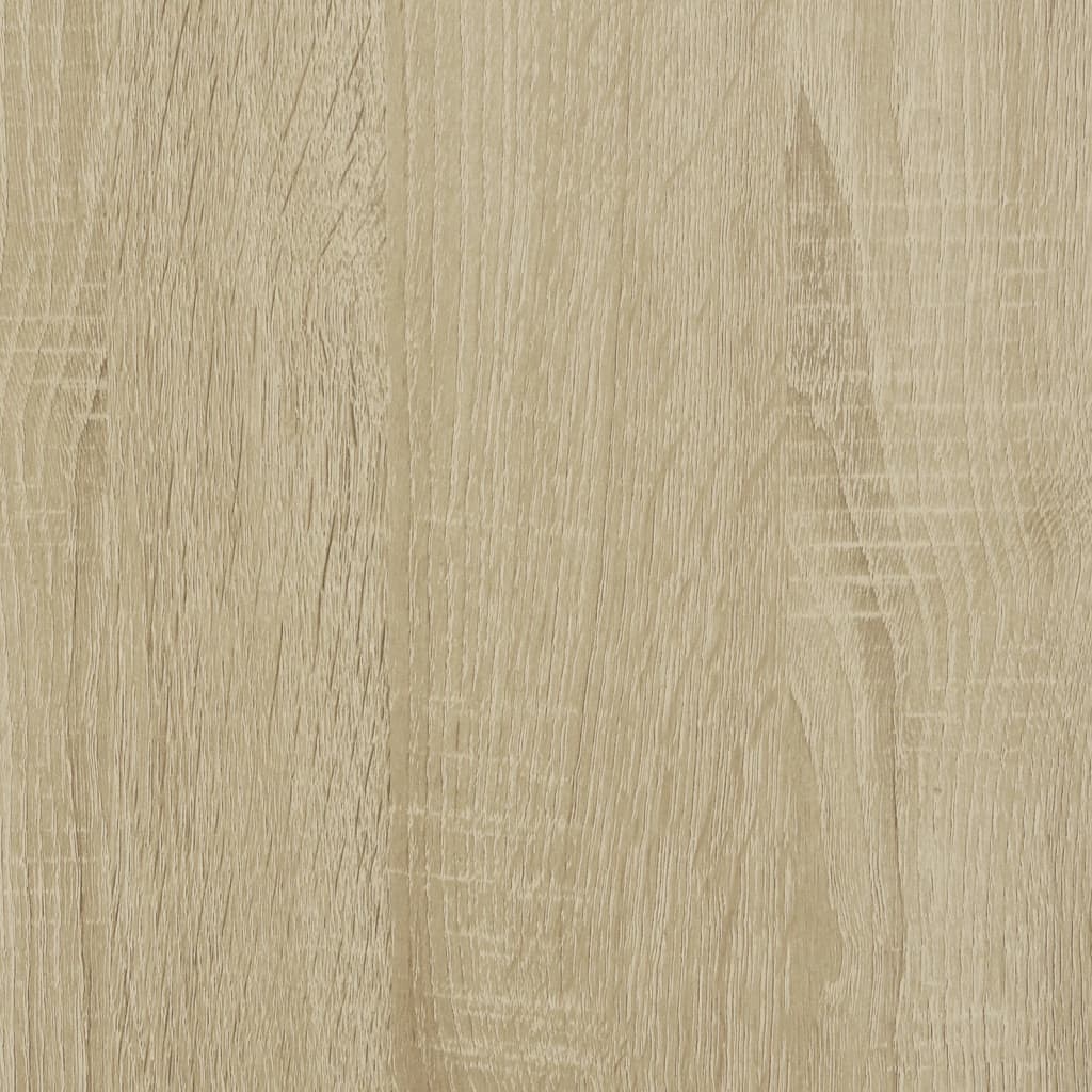 Bokhylle sonoma eik 80x24x176 cm konstruert tre