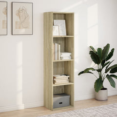Bokhylle sonoma eik 40x30x152 cm konstruert tre