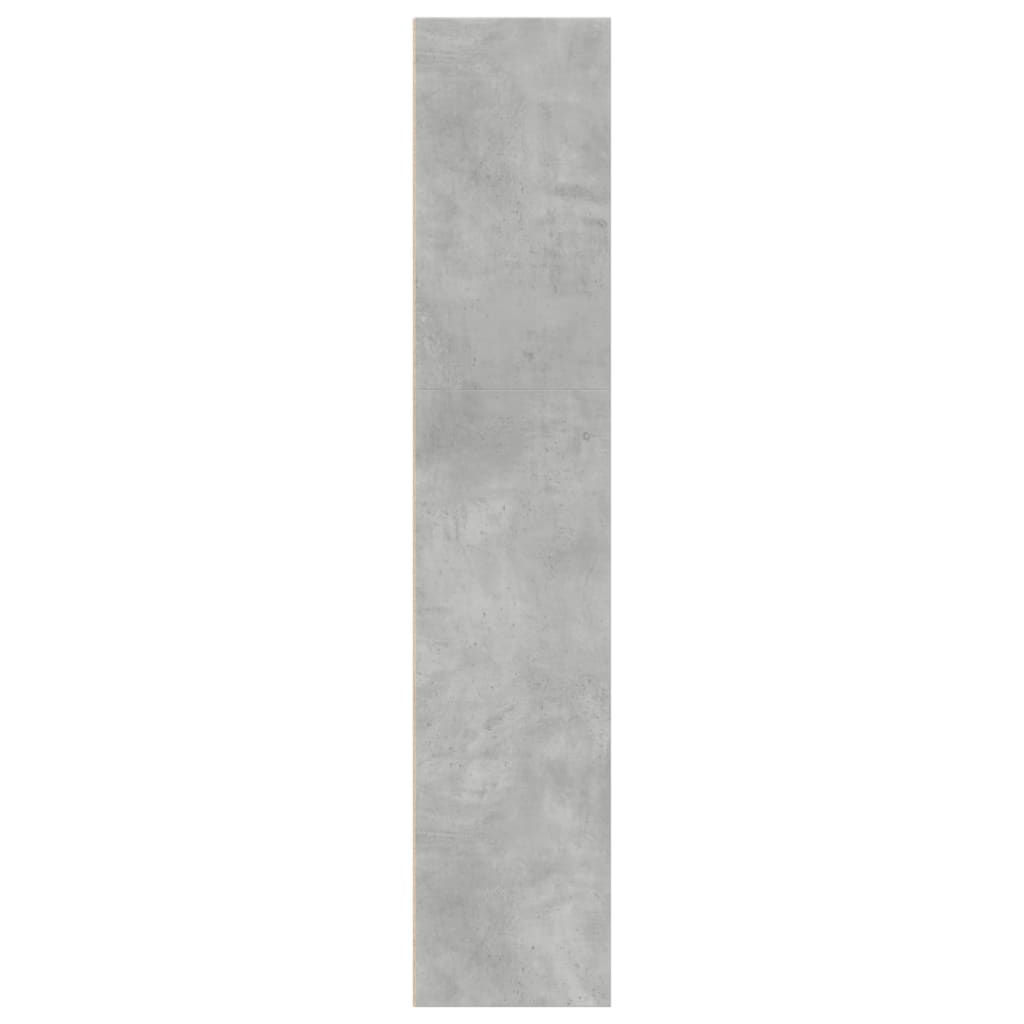 Bokhylle betonggrå 40x30x152 cm konstruert tre