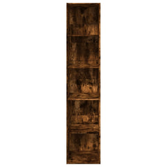 Bokhylle røkt eik 40x30x189 cm konstruert tre