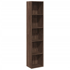 Bokhylle brun eik 40x30x189 cm konstruert tre
