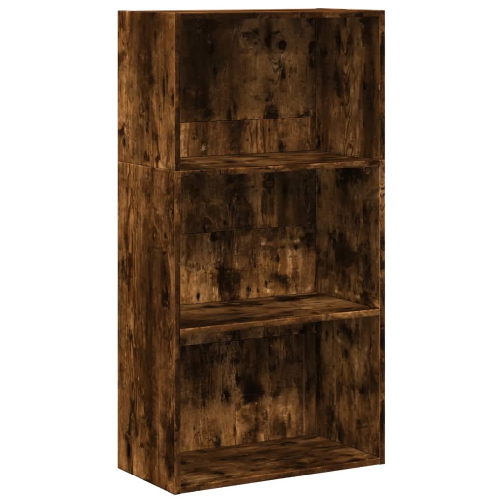 Bokhylle røkt eik 60x30x114 cm konstruert tre