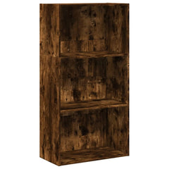 Bokhylle røkt eik 60x30x114 cm konstruert tre