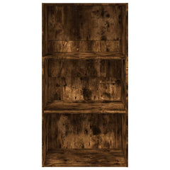 Bokhylle røkt eik 60x30x114 cm konstruert tre