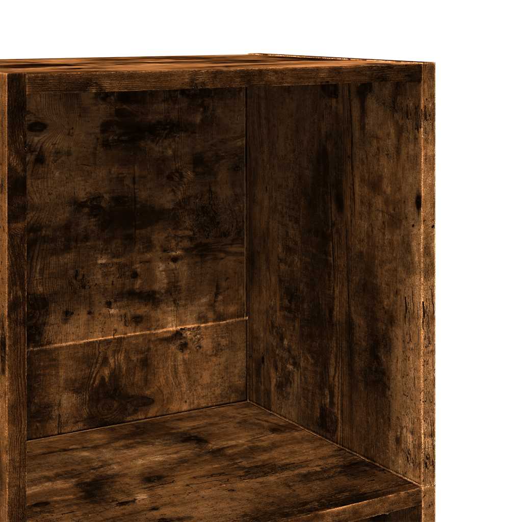 Bokhylle røkt eik 60x30x114 cm konstruert tre