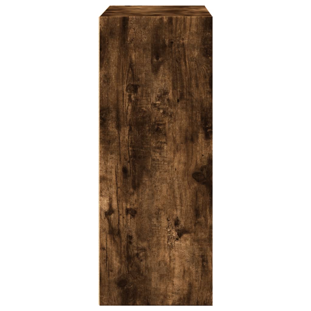 Bokhylle røkt eik 80x30x77 cm konstruert tre