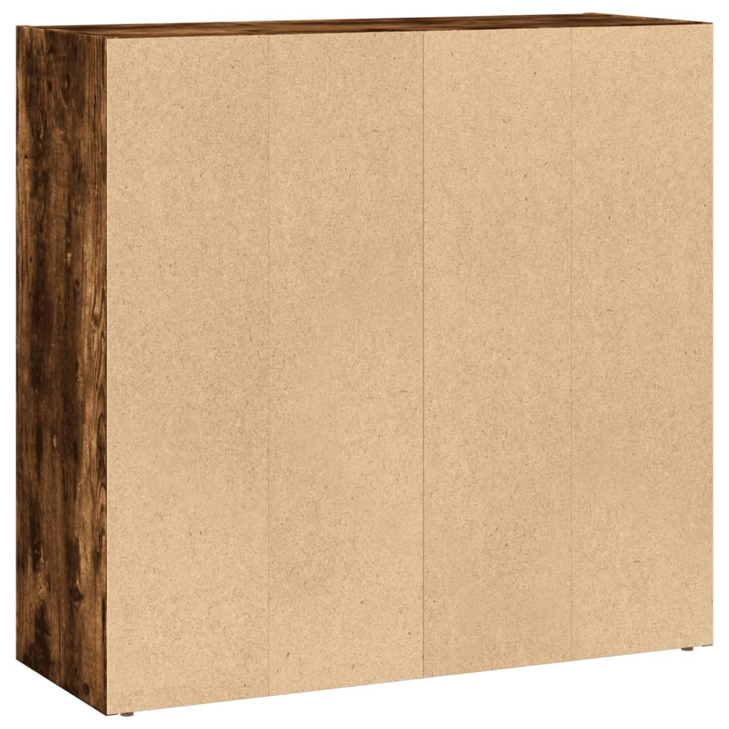 Bokhylle røkt eik 80x30x77 cm konstruert tre