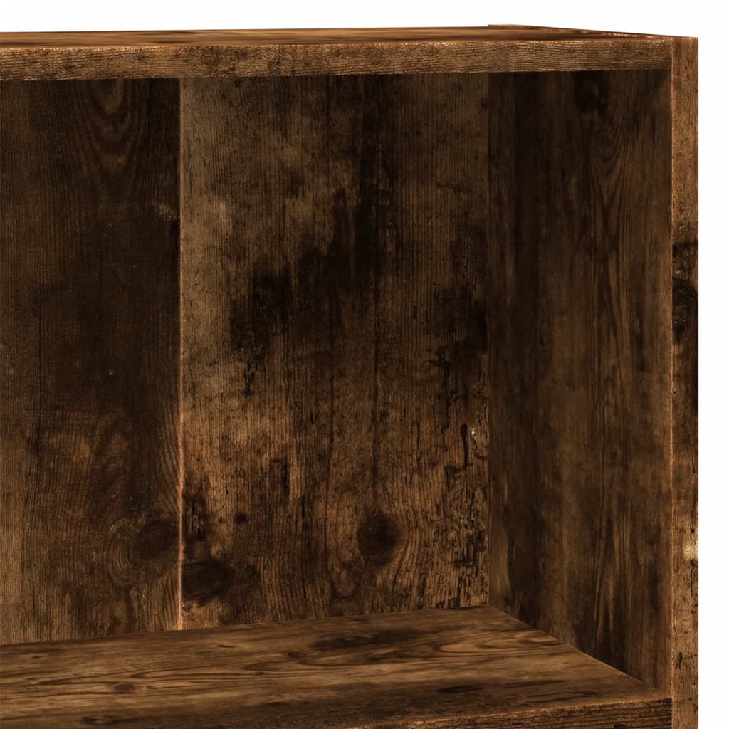 Bokhylle røkt eik 80x30x77 cm konstruert tre