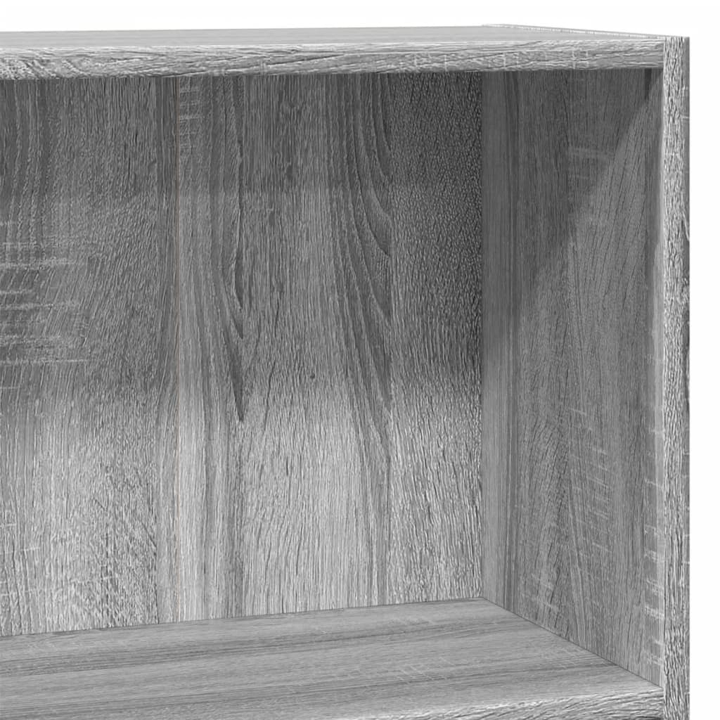 Bokhylle grå sonoma 80x30x77 cm konstruert tre