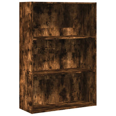 Bokhylle røkt eik 80x30x114 cm konstruert tre