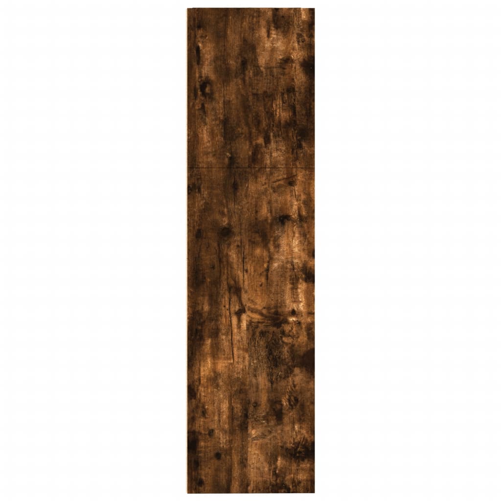 Bokhylle røkt eik 80x30x114 cm konstruert tre