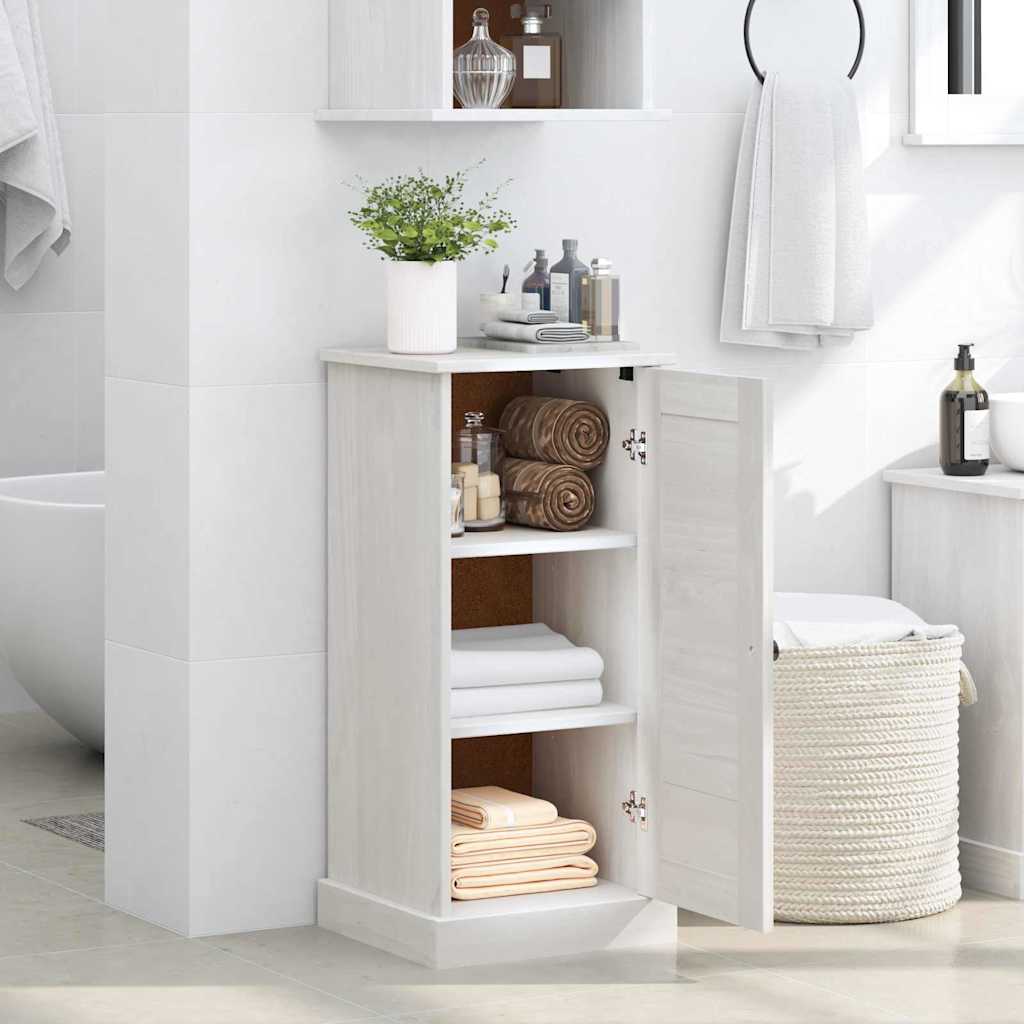 Baderomsskap VIGO antikk hvit 37 x 34 x 80 cm Heltre furu
