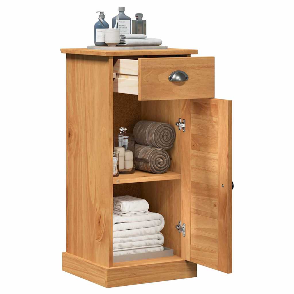 Baderomsskap VIGO honningbrun 37,5 x 34 x 80 cm Massivt furutre