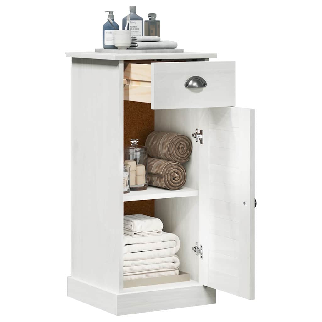 Baderomsskap VIGO Hvit 37,5 x 34 x 80 cm Massivt furutre