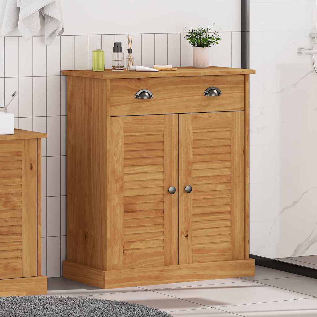 Baderomsskap VIGO honningbrun 67,5 x 34 x 80 cm Heltre furu