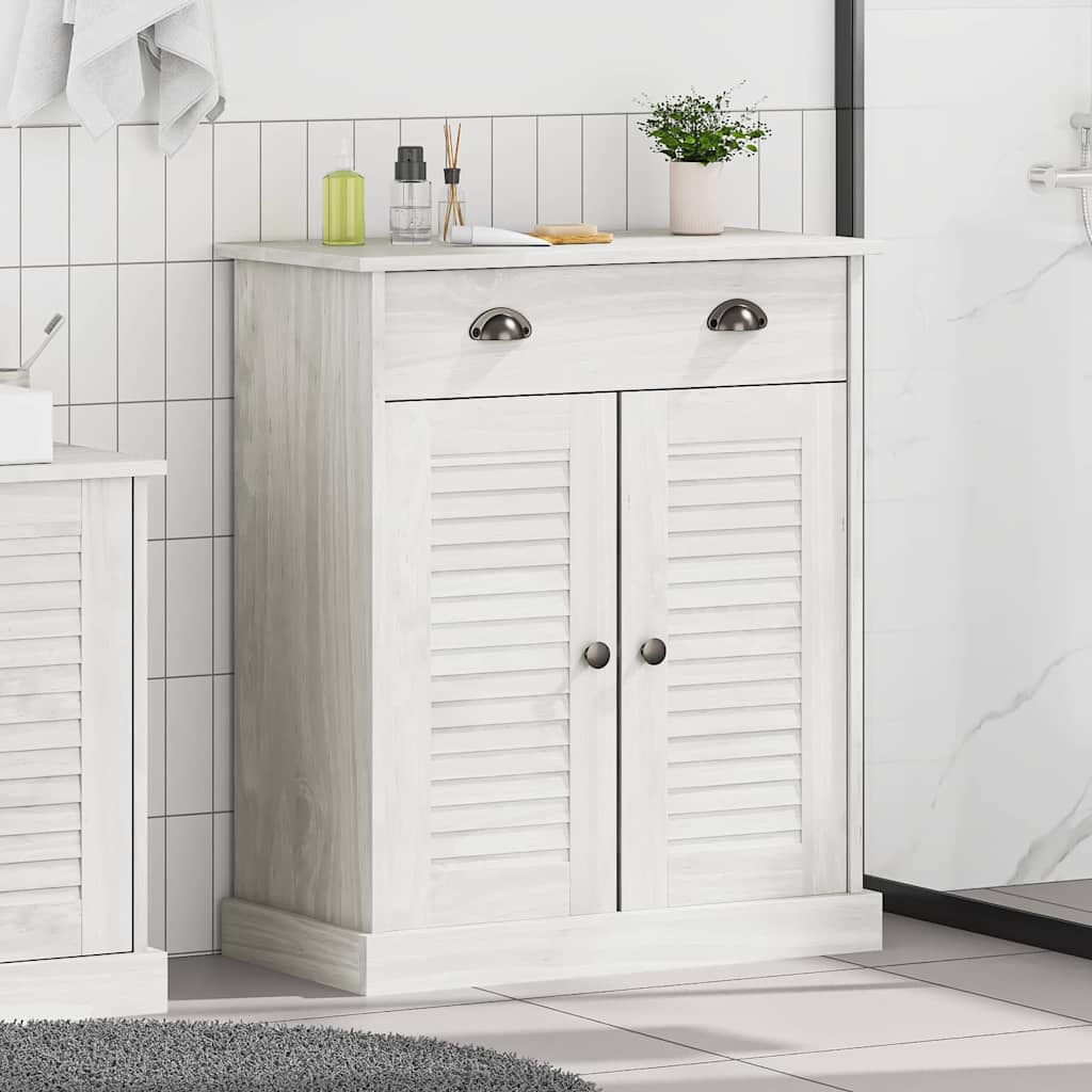Baderomsskap VIGO Hvit 67,5 x 34 x 80 cm Heltre furu
