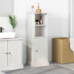 Baderomsskap med lagring VIGO Hvit 37 x 34 x 110 cm Heltre furu