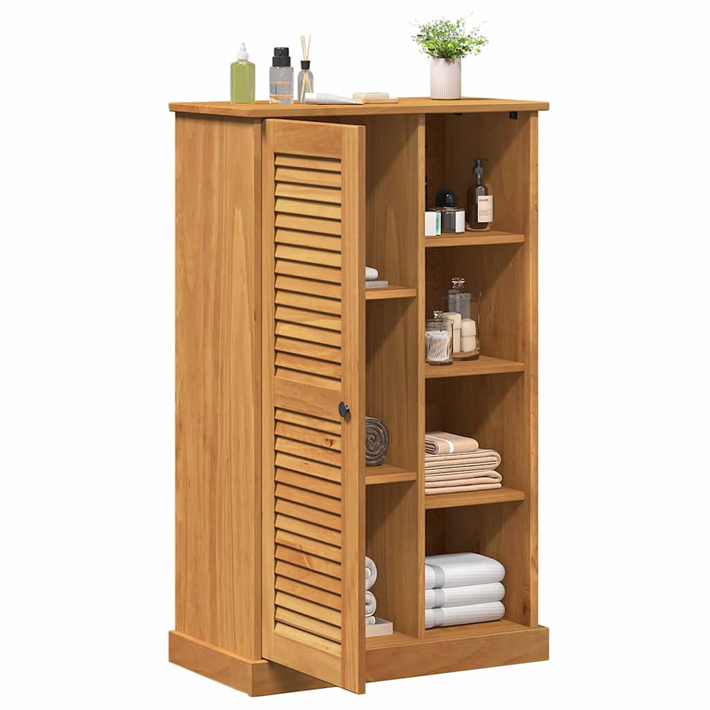 Baderomsskap VIGO honningbrun 67,5 x 34 x 110 cm Heltre furu