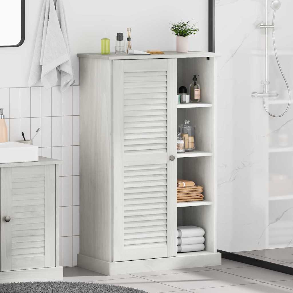 Baderomsskap VIGO Hvit 67,5 x 34 x 110 cm Heltre furu