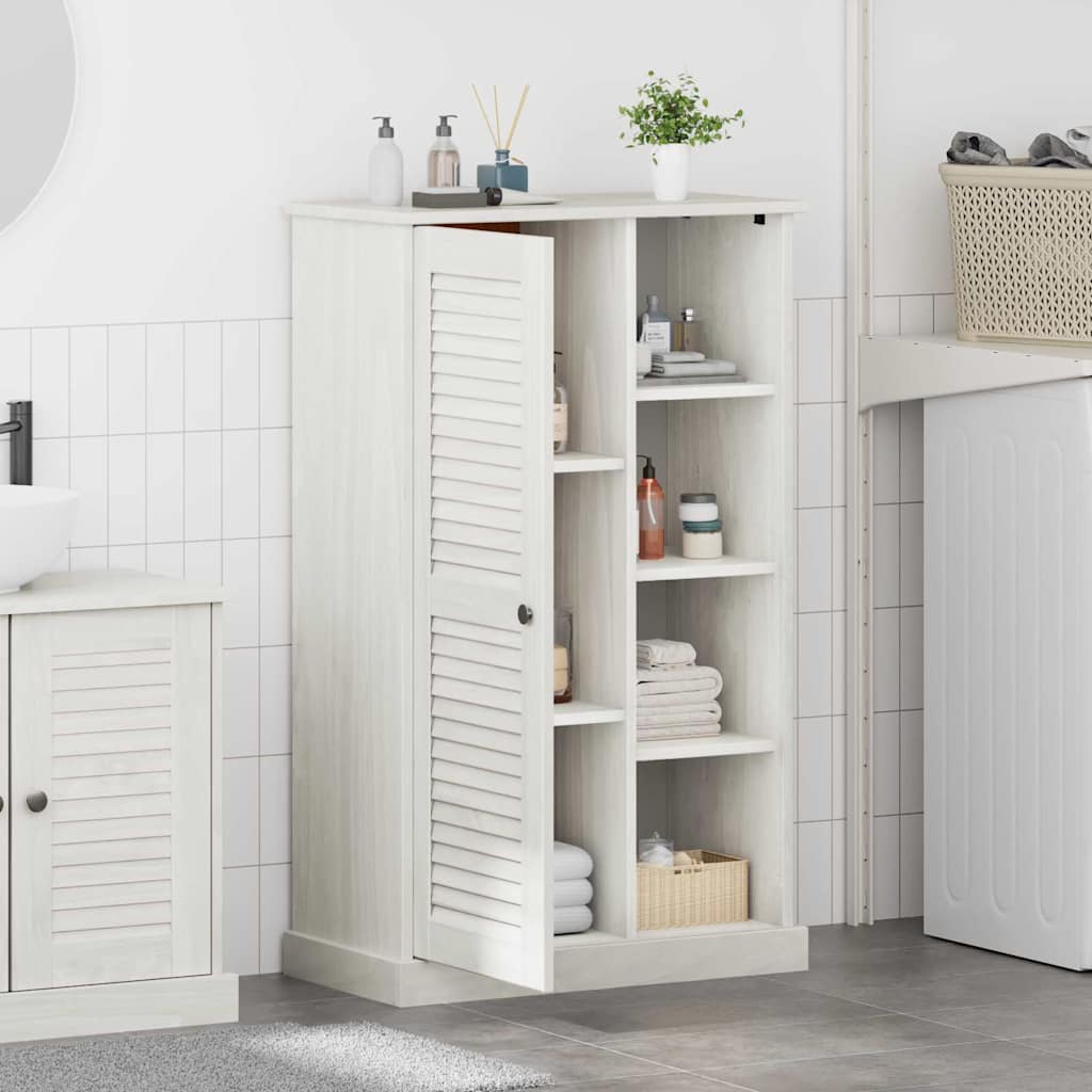Baderomsskap VIGO Hvit 67,5 x 34 x 110 cm Heltre furu
