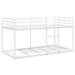 Køyeseng uten madrass hvit 90x200 cm stål
