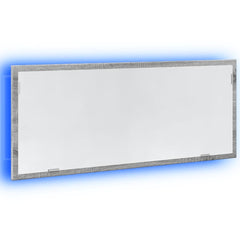 Baderomsspeil med LED grå sonoma 100x8,5x37 cm konstruert tre