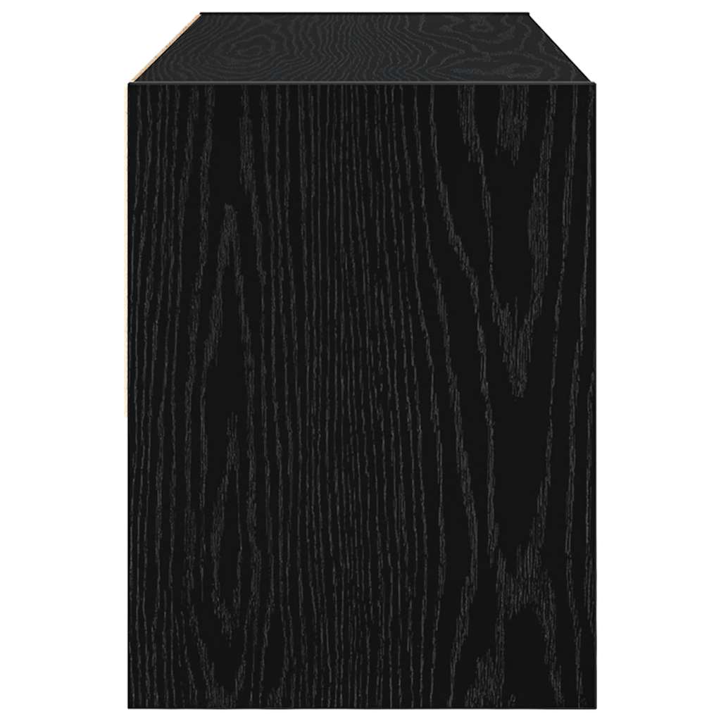 Skostativ Stablebar Sort Eik 89,5x30x40 cm
