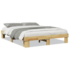 Sengeramme uten Madrass 140x200 cm Heltre Eik