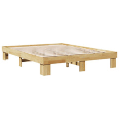 Sengeramme uten Madrass 140x200 cm Heltre Eik
