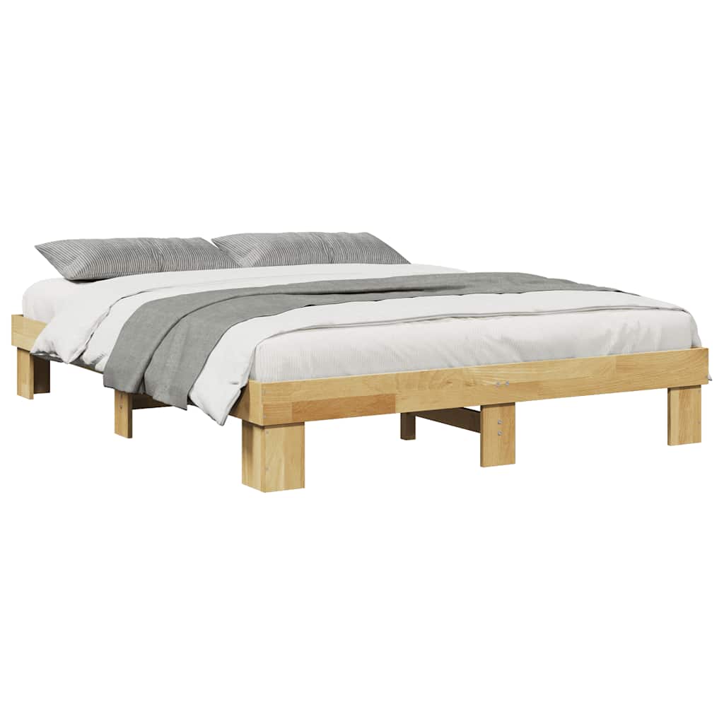 Sengeramme uten Madrass 140x200 cm Heltre Eik