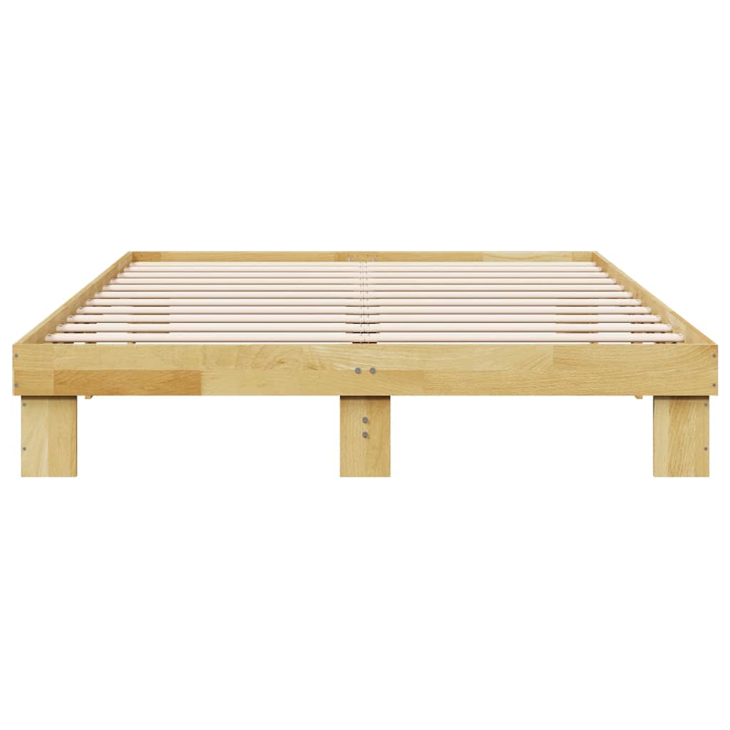 Sengeramme uten Madrass 140x200 cm Heltre Eik